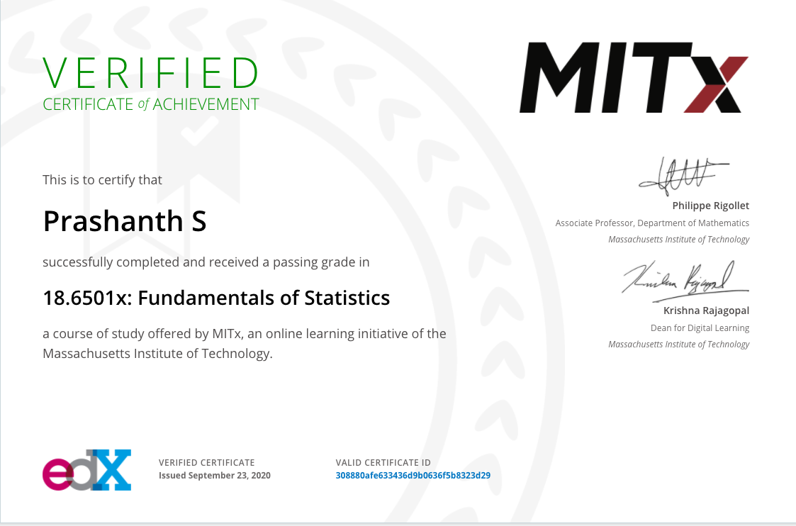 Fundamentals of Statistics